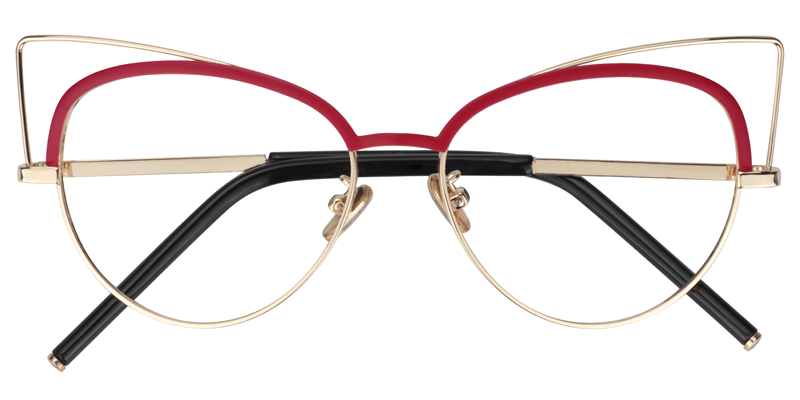 Cat Eye Red Glasses1