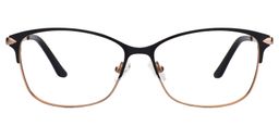 Vanessa Browline Black Eyeglasses0