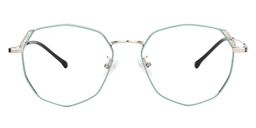 Charlotte Geometric Green Glasses0