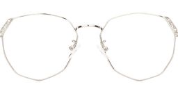 Charlotte Geometric Green Glasses5