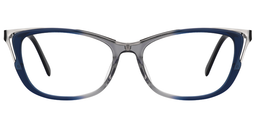 Adrian Cat Eye Blue-Clear Glasses0