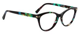 Ethel Cateye Green Floral Glasses5