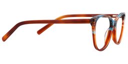 Jennifer Cat Eye Brown-Blue Glasses4