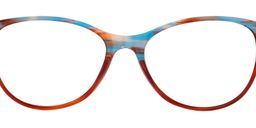 Jennifer Cat Eye Brown-Blue Glasses5