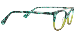 Deborah Aviator Green-Floral Glasses4