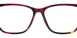 Elaine Rectangle Red Gunmetal Glasses5