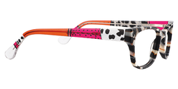 Meredith Rectangle Black & Clear Glasses4