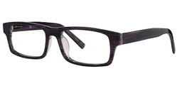 Vivian Rectangle Purple-Black Glasses2