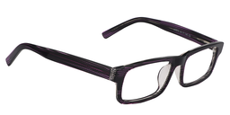Vivian Rectangle Purple-Black Glasses3
