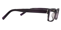 Vivian Rectangle Purple-Black Glasses4