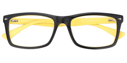 Ethan Rectangle Black Glasses1