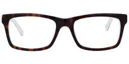 Kenneth Rectangle Gold-Tortoise Glasses0