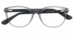 Jasper Cat Eye Transparent Gray Glasses1