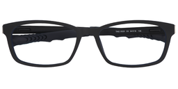 Lacy Rectangle Black Blue Sports Glasses1