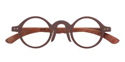 Alexis Round Brown Glasses1