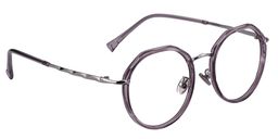 Laura Geometric Light Purple Glasses5