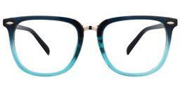 Lynn Rectangle Green Glasses0