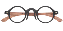 Alexis Round Black Glasses1