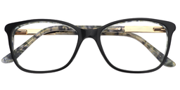 Randy Rectangle Black Glasses1