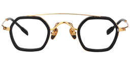 Corrine Geometric Gold Glasses0