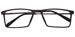 Alan Rectangle Brown Glasses1
