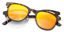 Spencer Clip-On Tortoise Glasses0