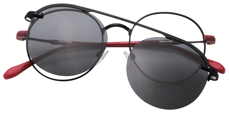 Clip-On Black Glasses0