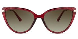 Lucas Cateye Red Glasses9