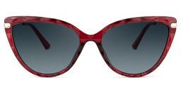 Lucas Cateye Red Glasses6
