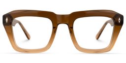 Aquino Square Brown Glasses0