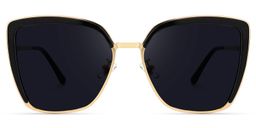 Madrid Square Black Sunglasses0