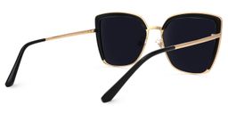 Madrid Square Black Sunglasses3