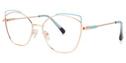 Mosley Geometric Blue-Gold Glasses1