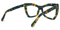Bernita Geometric Blue-Green Glasses3