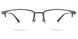 Yoreisis Rectangle Gray Glasses0