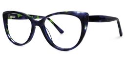 Maricella Cateye Dark-Blue Glasses1