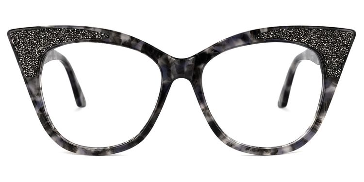 Yarisbeth Cateye Gray-Tortoise Glasses