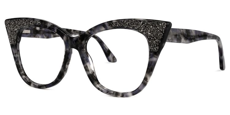 Yarisbeth Cateye Gray-Tortoise Glasses