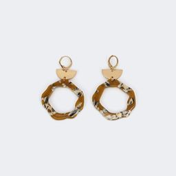 Stylish Geometric Brown Glasses1