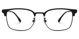 Turkessa Browline Black Glasses0