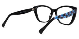 Manette Square Black Glasses3