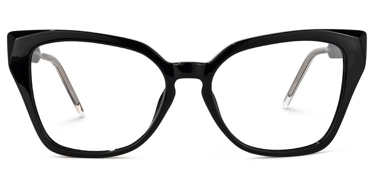 Yushica Square Black Glasses