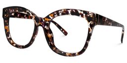 Karode Square Purple-Floral Glasses1