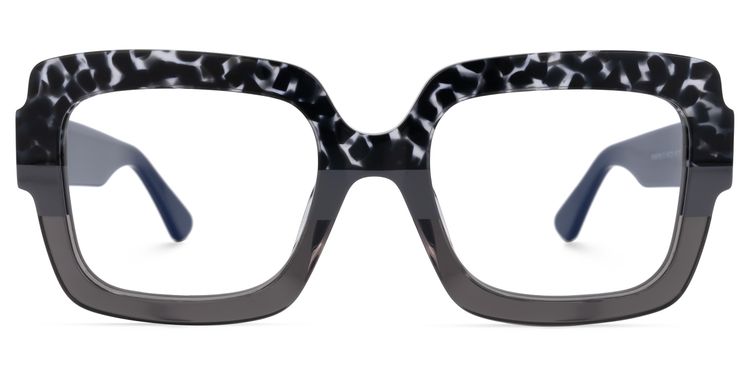 Enriquez Square Two-Tone Glasses