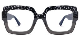 Enriquez Square Two-Tone Glasses0