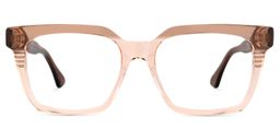 Lucente Square Beige Glasses0