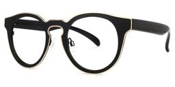 Molina Round Black Glasses1