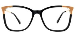 Rokea Square Black Glasses0