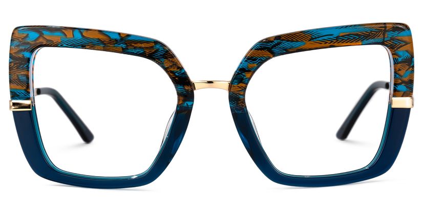 Natalin Square Blue Glasses