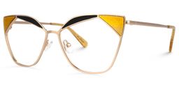 Chaparro Cateye Yellow Glasses1